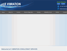 Tablet Screenshot of evibrationconsultancy.com